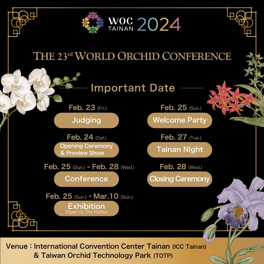 The 23rd World Orchid Conference in Tainan
